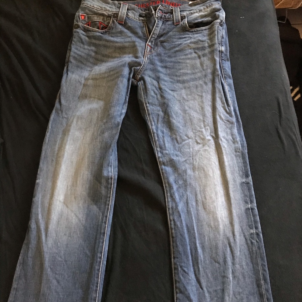 True religion x Manchester united jeans